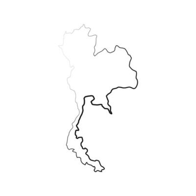 Thailand map illustrated