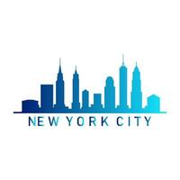 New york skyline illustrated vector