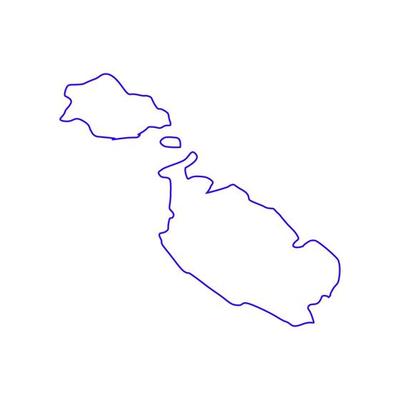 Malta map illustrated