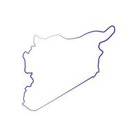 siria mapa ilustrado vector
