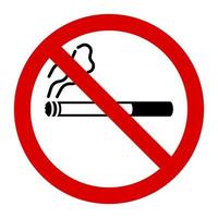 Warning no smoking sign and symbol graphic design vector illustration