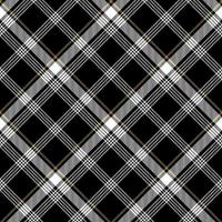 Check pattern in simple colors with black, white and brown. Seamless pattern. Suitable for tablecloth, shirt, skirt or other fashion fabric print vector