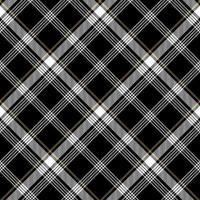 Check pattern in simple colors with black, white and brown. Seamless pattern. Suitable for tablecloth, shirt, skirt or other fashion fabric print vector