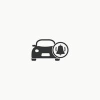 icono de alarma de coche diseño gráfico ilustración vectorial vector