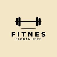 Dumbbell Gym Fitness barbel logo vector design