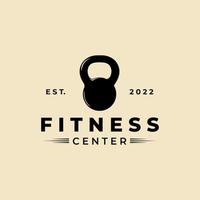 fitness  with sports equipment logo icon vector design
