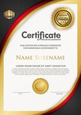 certificate template with luxury pattern,diploma,Vector illustration