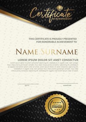 Certificate template with textured background,