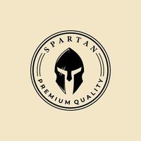 spartan badge  logo icon designs vector illustration