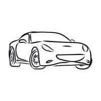 sports car vector sketch