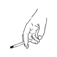 dibujo vectorial de cigarrillo vector