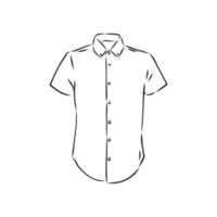 dibujo de vector de blusa de camisa