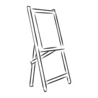 easel vector sketch