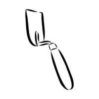 construction trowel vector sketch