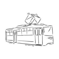 tram vector sketch