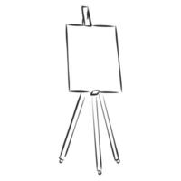 Painting Wooden Easel Clipart Isolated On Stock Vector (Royalty Free)  2259573039