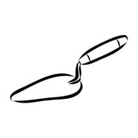 construction trowel vector sketch