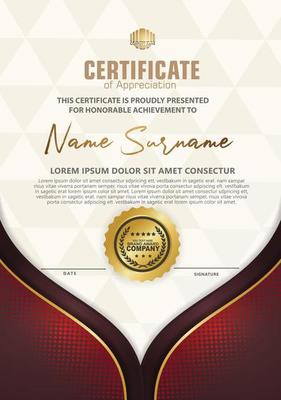 certificate template with luxury and elegant texture pattern background