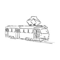 tram vector sketch