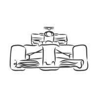 Old sports car Vector drawing of formula 1 racing car stylized as  engraving  CanStock