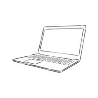 laptop vector sketch