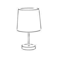 table lamp vector sketch