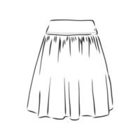 skirt vector sketch