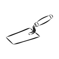 construction trowel vector sketch