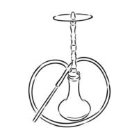 hookah vector sketch