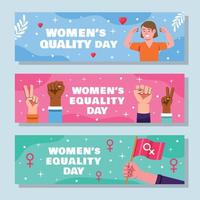 Woman Equality Day Banner Concept vector
