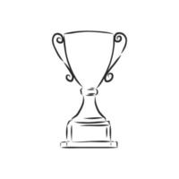 champion's cup vector sketch