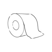 toilet paper vector sketch