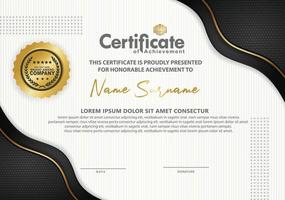 certificate template with luxury and texture pattern background vector