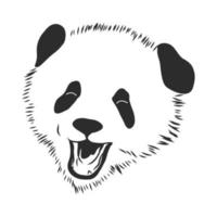 bosquejo del vector de la panda