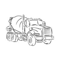 truck vector sketch