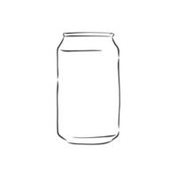 aluminum can vector sketch