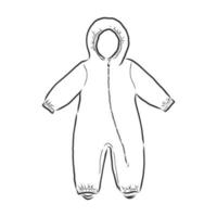 children's jumpsuit vector sketch