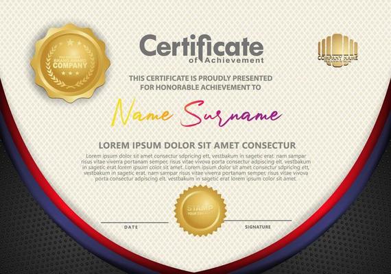 certificate template with luxury pattern,diploma,Vector illustration