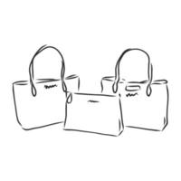 ladies' bag vector sketch