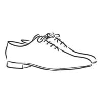 men's shoes vector sketch