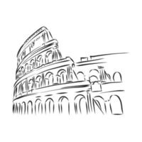 bosquejo del vector del Coliseo