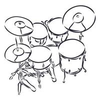 drum vector sketch