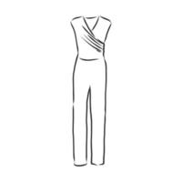 jumpsuit vector sketch