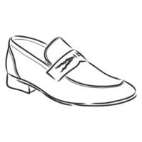 men's shoes vector sketch