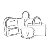 ladies' bag vector sketch