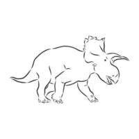 dinosaur vector sketch