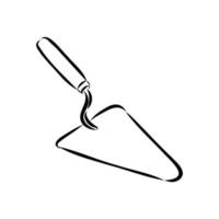 construction trowel vector sketch