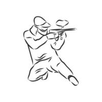 paintball vector sketch