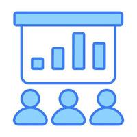 presentation Finance Related Vector Line Icon. Editable Stroke Pixel Perfect.