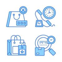 Shopping and E-commerce, Simple vector illustration.